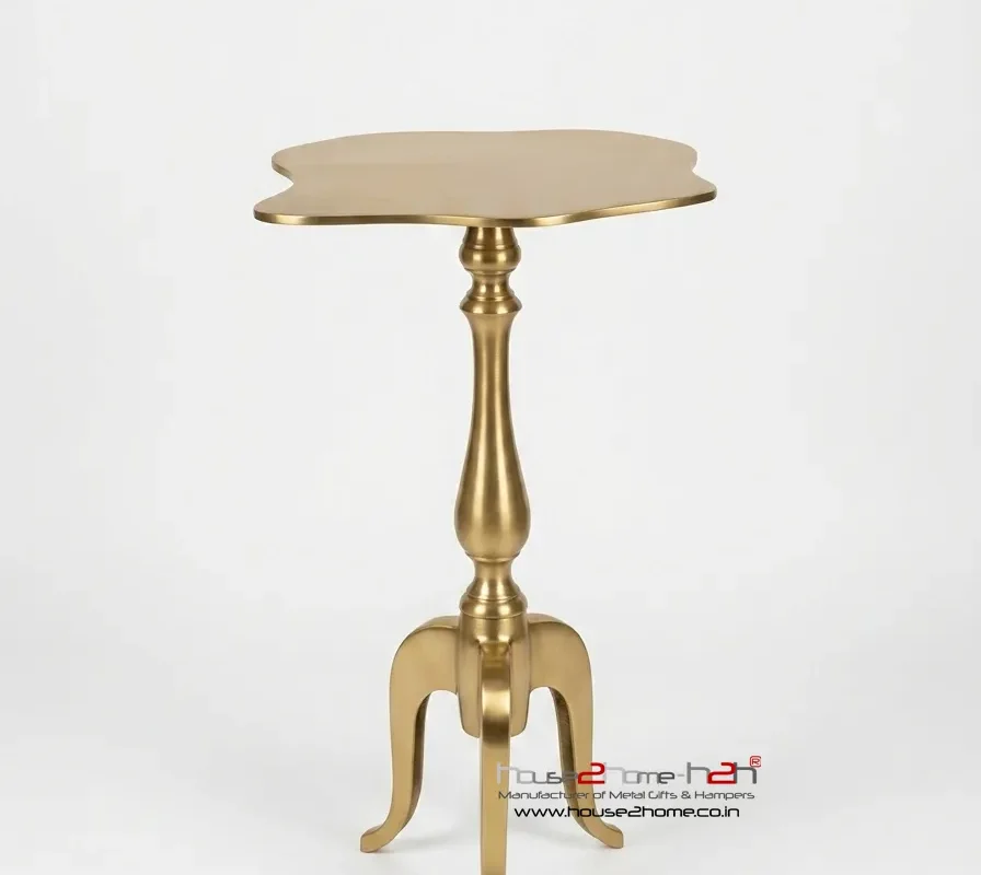Alternative view of Pewter Side Table-15"x11"x24"-inches / Antique Finish