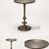SATURN Side Table -16x16x21-inches/ Antique Brass Finish. - Image 3