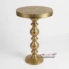 Golden Table -19.5"x 12"x12"- inches / Finish Electroplating - Image 2