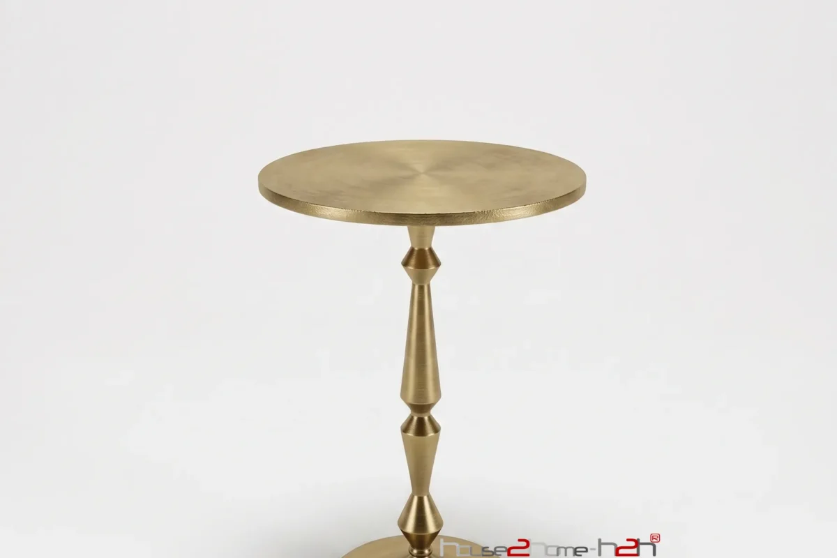 Cone Pillar Side Table - 20"x15 -inches/Finish Powder Coated