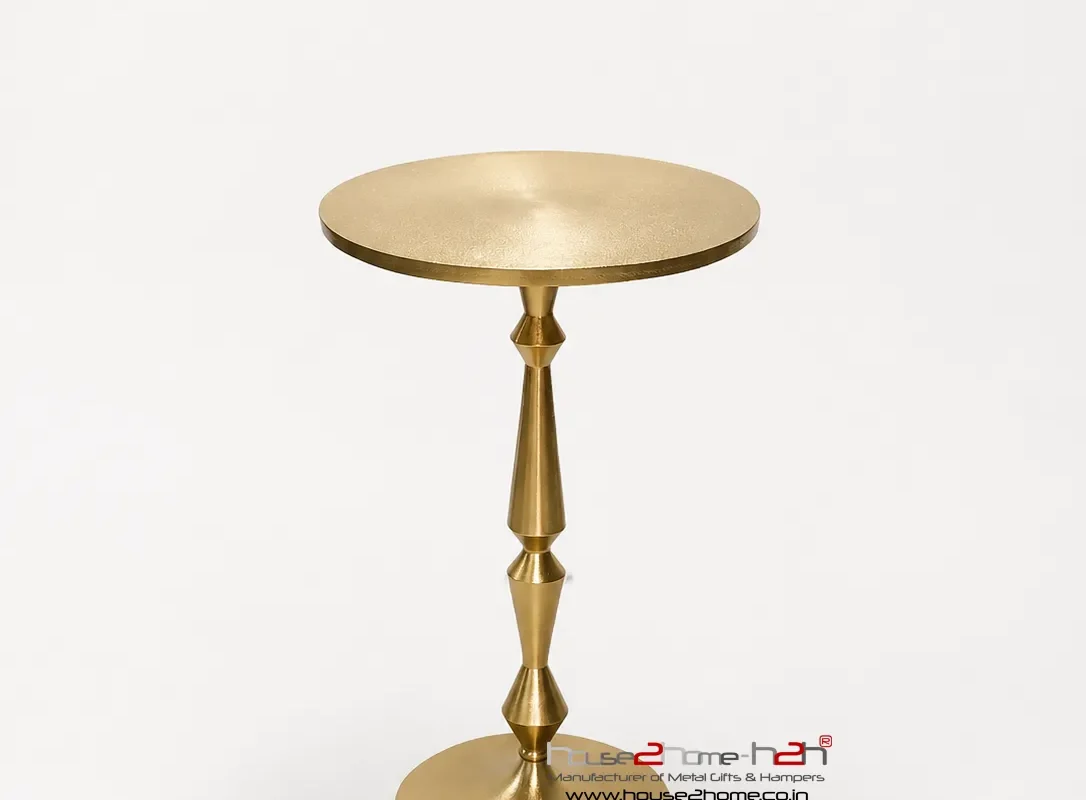 Alternative view of Cone Pillar Side Table - 20"x15 -inches/Finish Powder Coated