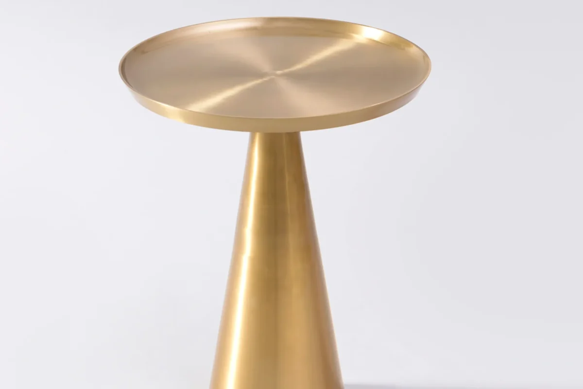 Alternative view of Gold Table-Brass Plated /16"x8"x21" inches