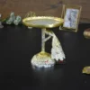 Morvika - German Silver Platter & Gold & Silver Fusion / Cake Stand / Gift Hamper – 9.5x8 inches - Image 7