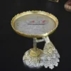 Morvika - German Silver Platter & Gold & Silver Fusion / Cake Stand / Gift Hamper – 9.5x8 inches - Image 10