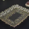 Palladium Mirror Rectangle Tray -18"x15" inch Gold - Image 4