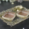 Palladium Mirror Rectangle Tray -18"x15" inch Gold - Image 10
