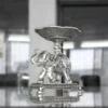 Silver elephant bowl stand styled as an auspicious wedding return gift favor for luxury shaadi hampers.