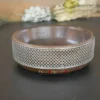 Round Wooden Bowl - Serving -8"x8"/10"x10"/12"x12" -inch - Image 3