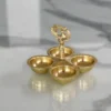Traditional brass peacock pooja container perfect for Griha Pravesh and housewarming ceremony hampers