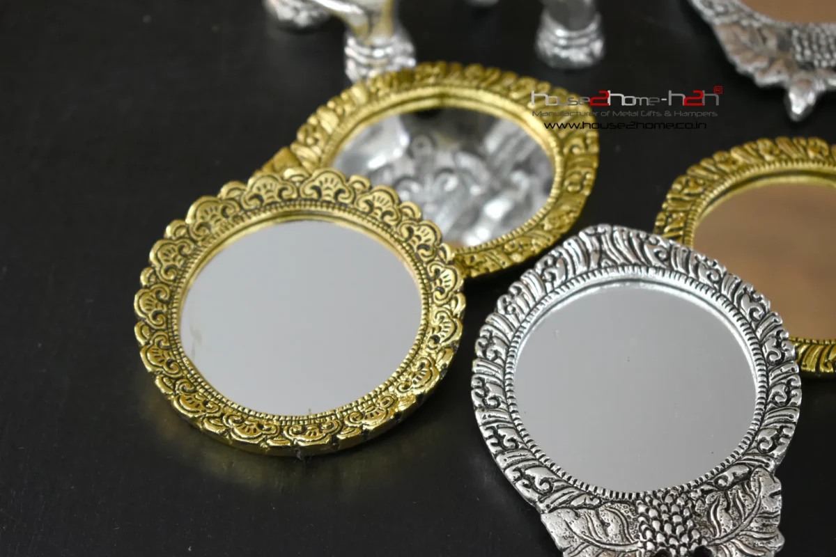 Alternative view of Bindu T-light Holder/ Pocket Mirror-4"x3" / 3"x3" Inch-
