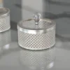 Ornate silver mesh container styled as a luxury return gift favor for traditional shaadi guests.