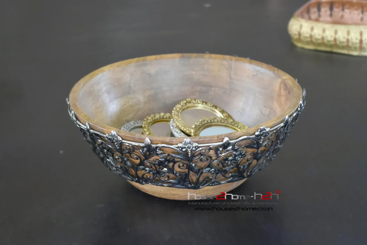 Alternative view of Wooden Bowls - Serving / Decorative Purpose/ 10"x10"/12"x12"-Inch