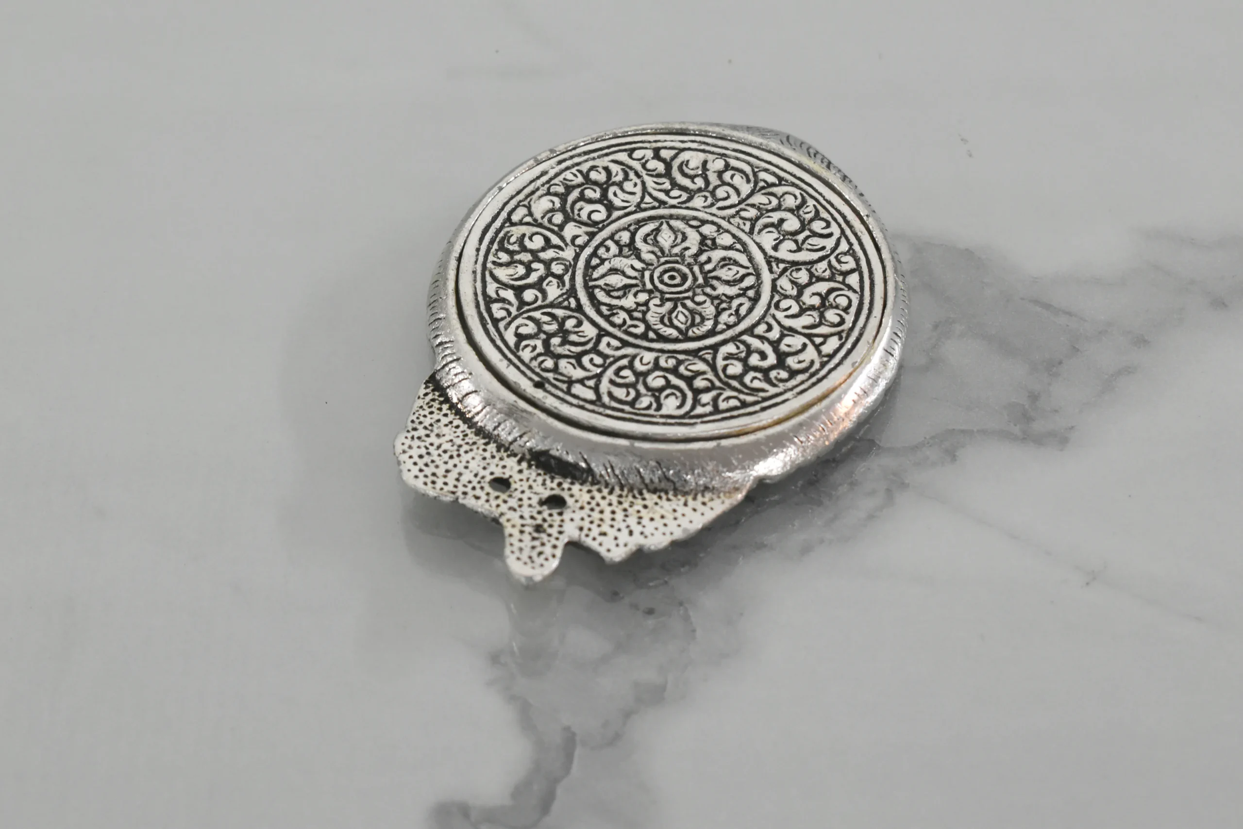 Premium silver-plated compact mirrors curated for corporate festive giveaways and employee appreciation gifts.