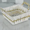 Premium woven decorative basket designed for corporate New Year and festival employee gift hampers