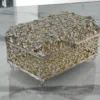Elegant two-tone filigree keepsake box displayed for Griha Pravesh housewarming and traditional religious ceremonies.