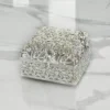 Premium silver-plated filigree hamper basket curated for corporate Diwali gifts and executive client sets.