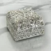 Festive silver-plated decorative basket arranged for Diwali gifting and auspicious Dhanteras pooja celebrations.