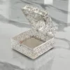 Ornate silver-plated filigree basket styled for wedding return gifts and shaadi trousseau hampers.
