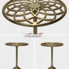 Golden side Table-17"x17"x24" - inches, Brass Finish - Image 5