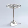 Golden side Table-17"x17"x24" - inches, Brass Finish - Image 8