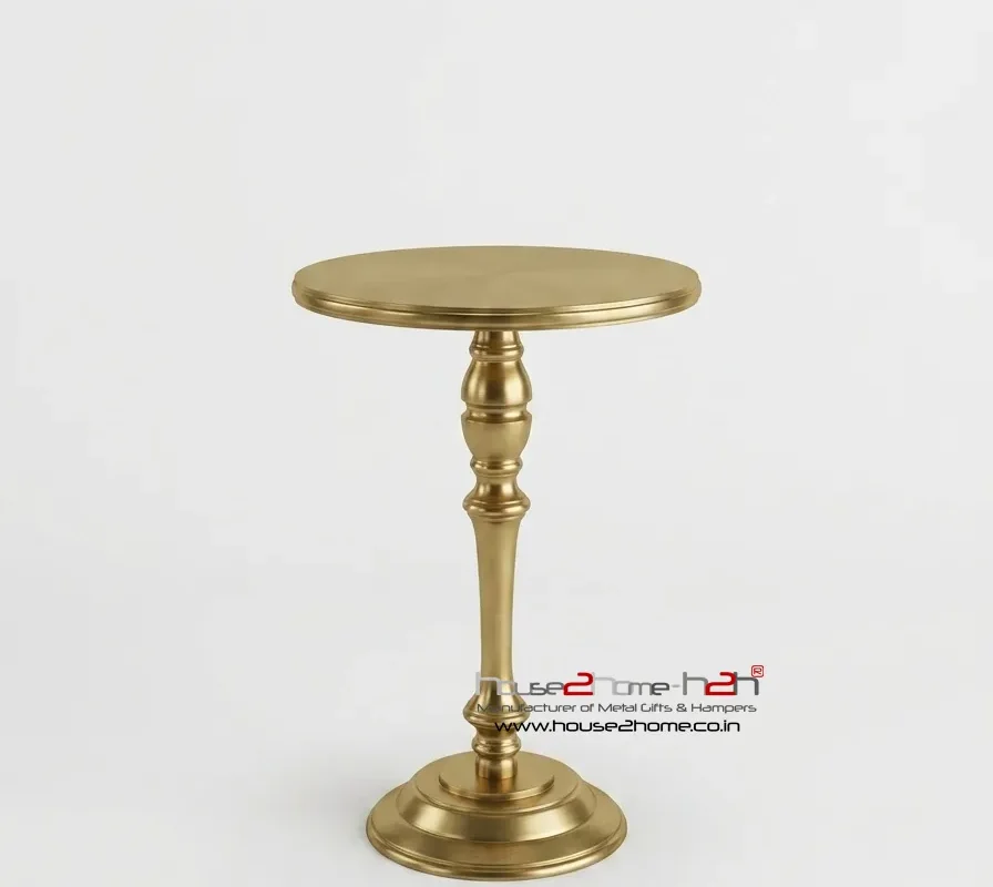 Golden Table -18x18x25 inches / Finish Gold, Material Aluminum