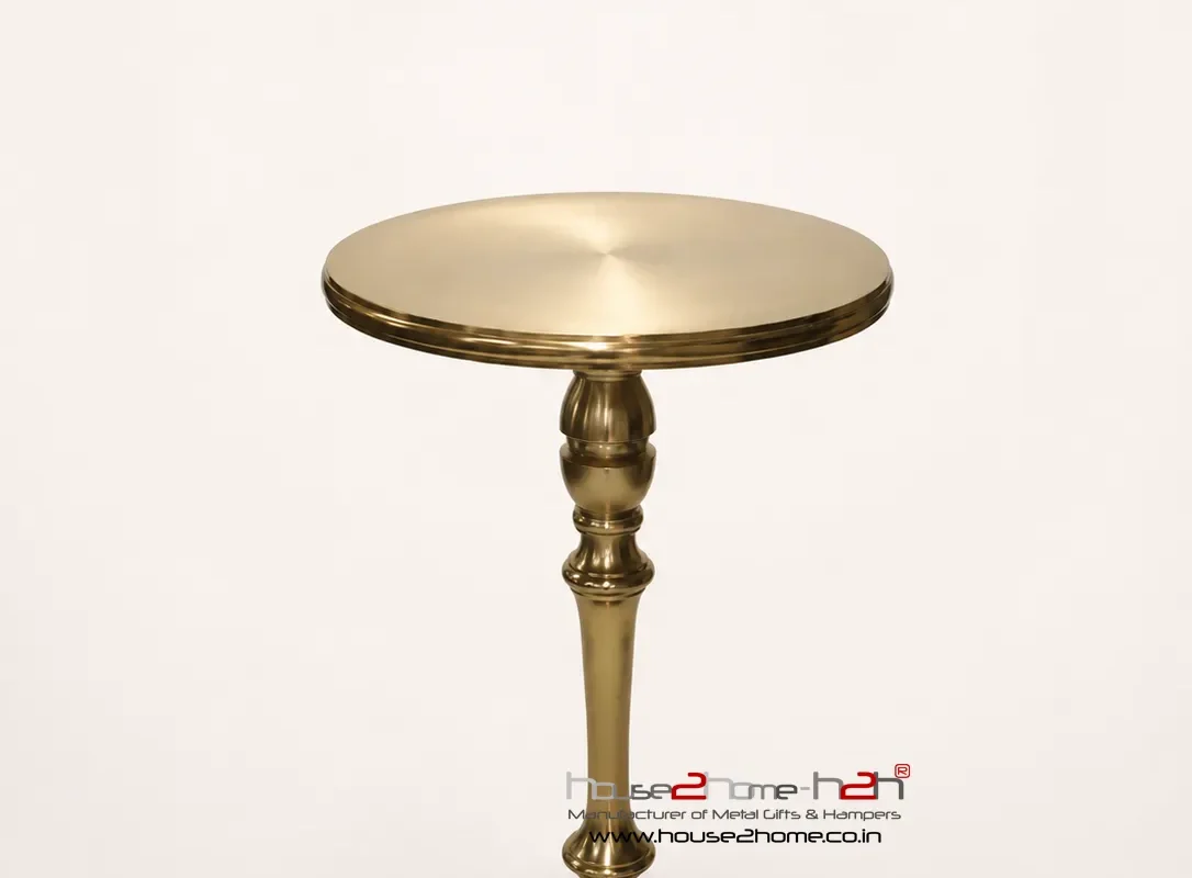 Alternative view of Golden Table -18x18x25 inches / Finish Gold, Material Aluminum