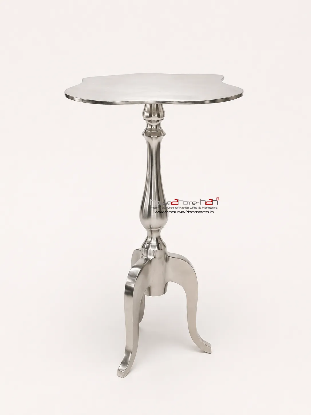 Pewter Side Table-15"x11"x24"-inches / Antique Finish - Image 3