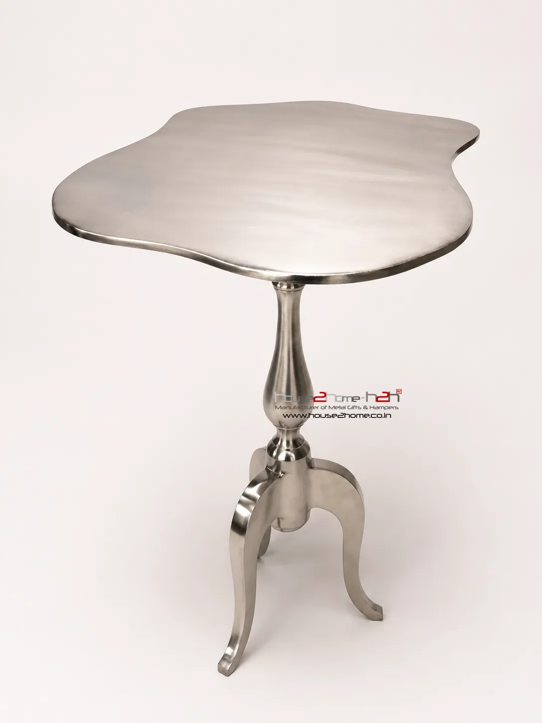 Pewter Side Table-15"x11"x24"-inches / Antique Finish - Image 4