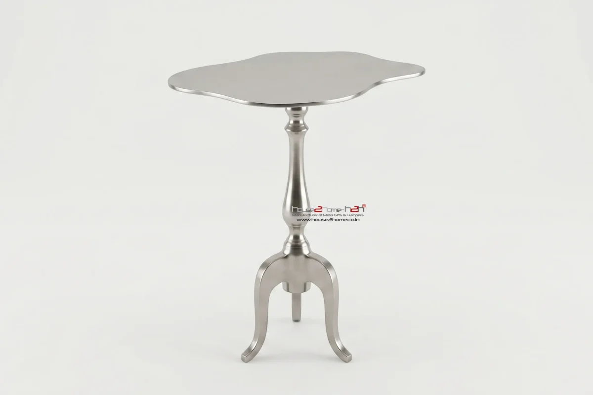 Pewter Side Table-15"x11"x24"-inches / Antique Finish