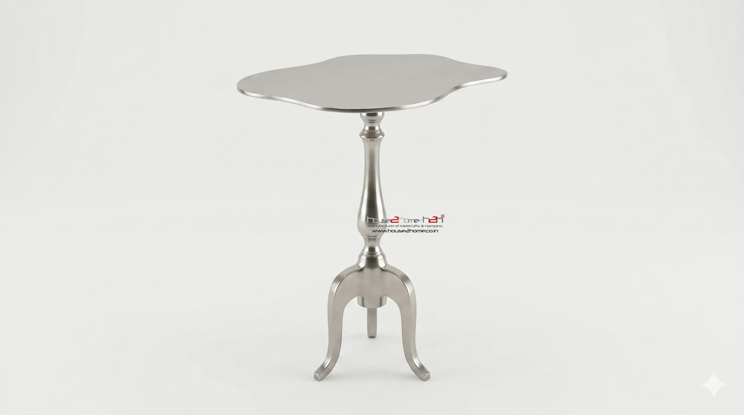 Pewter Side Table-15"x11"x24"-inches / Antique Finish