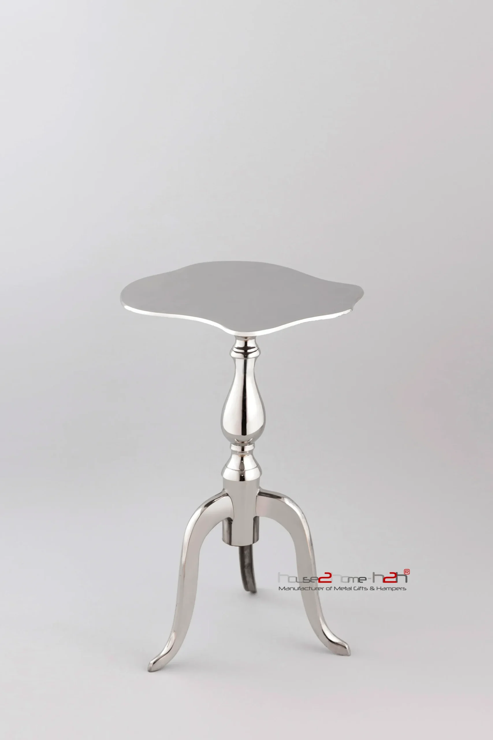Pewter Side Table-15"x11"x24"-inches / Antique Finish - Image 6