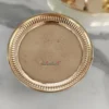 Brass-Floral Carved Pooja Thali - 10"x10" / 8"x8" / 6"x6"-Inch - Image 8
