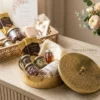 Brass Round Gift Box Brass / Antique -8"x8" - Image 8