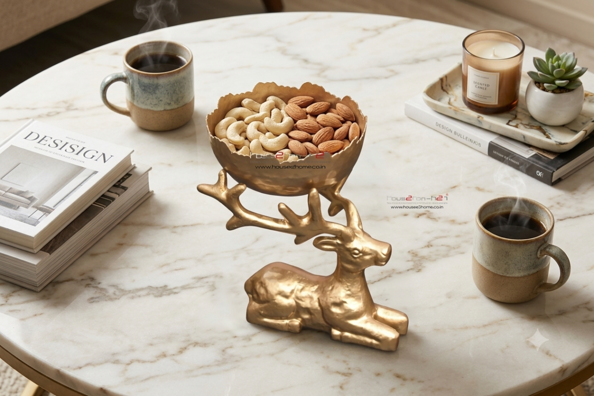Aurelia Deer Bowl Decor / Gifts 6x4 inch - Gold