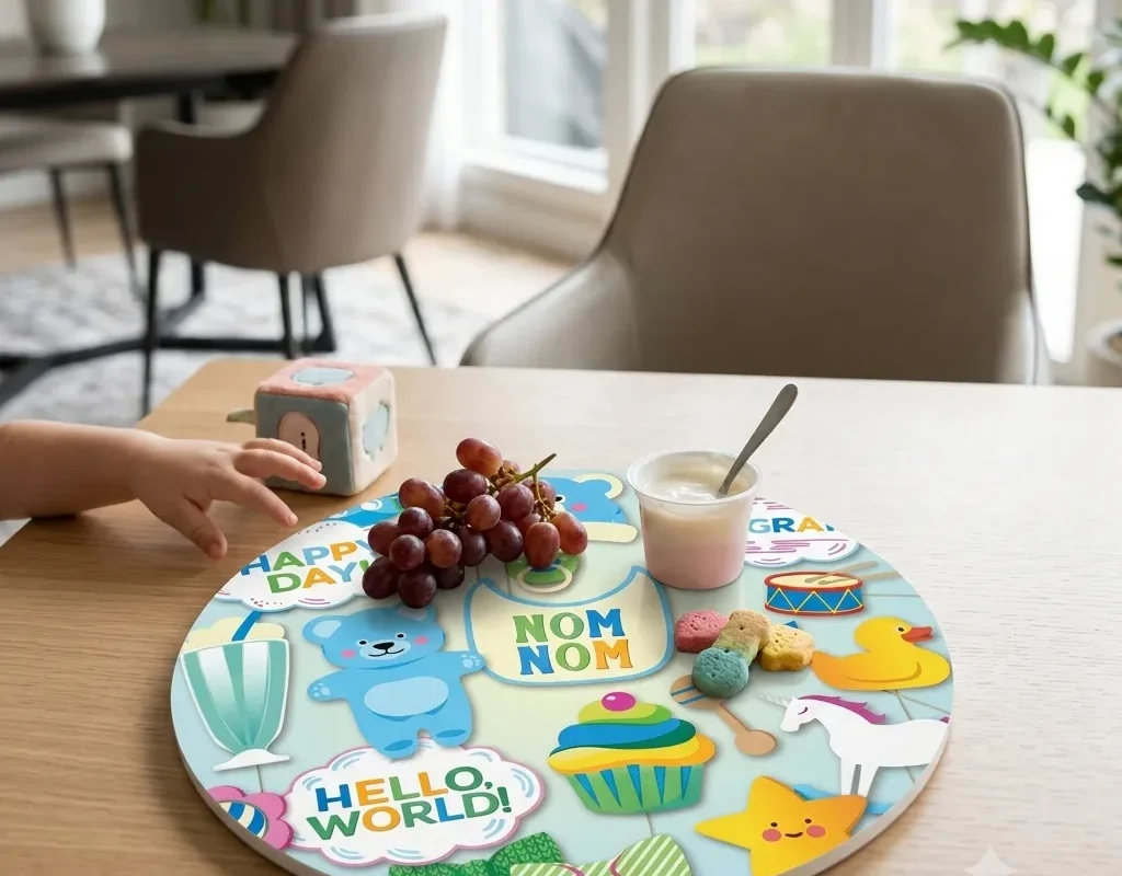 Alternative view of Mdf Kids Platter / Gifting Utility-12"x 0.5"-inches