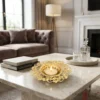 Palladium T-Light Candle Holder - 4.4"x4.4"x0.7''-Inch - Image 5