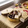 Brass Round Gift Box Brass / Antique -8"x8" - Image 2