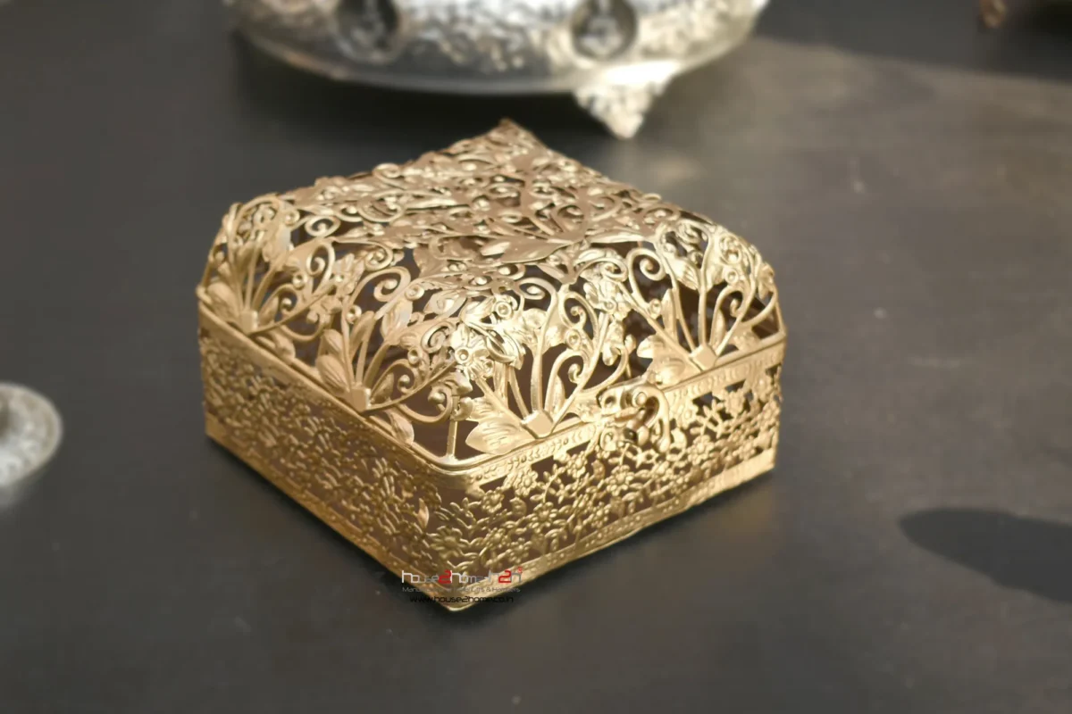 Palladium Hamper Gift Box Matte gold & Silver / 6"x6"-Inch
