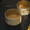 German Silver Pearl Jar Set Of 2 With Tray-4''x11.4"x4.5" - Image 11