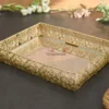 Palladium Mirror Rectangle Tray- 16x12 inch Gold - Image 5