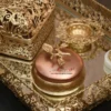 Palladium Mirror Rectangle Tray- 16x12 inch Gold - Image 2