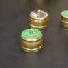 Brass Small Decorative Box / Sindoor dani - 2"x1.4"-Inch - Image 4
