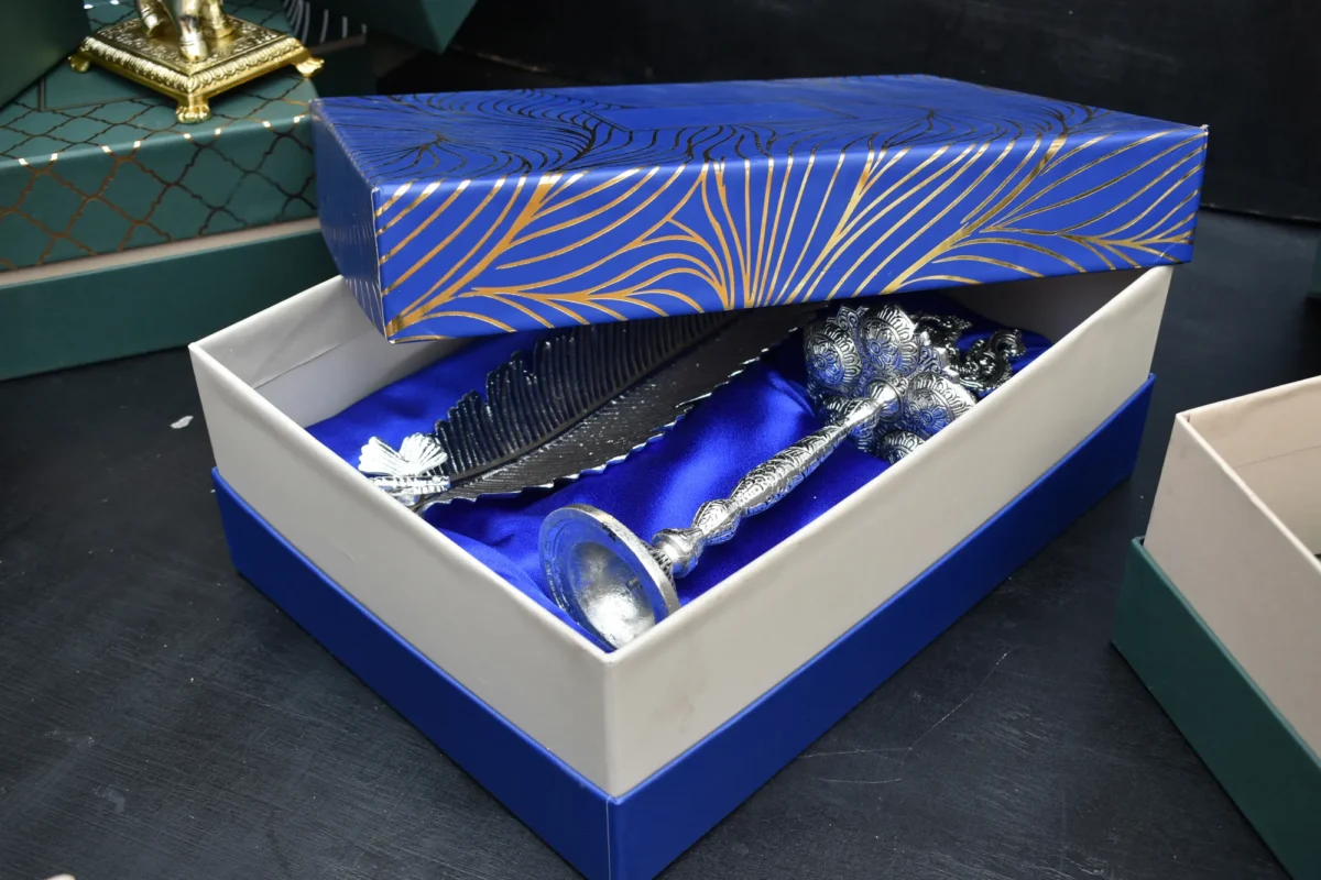 Diwali gift hamper with handcrafted brass items