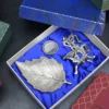 Personalized luxury gift set with aluminium handicraft