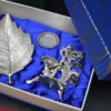 Personalized luxury gift set with aluminium handicraft