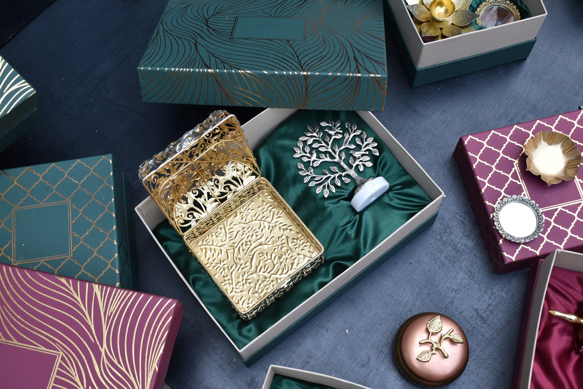 Palladium Box & Kalpa Vriksha-Tree Of Life / Corporate Gift Hamper Box - Image 5