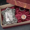 T-Light Holder & Antique Silver Photo Frame- Corporate Gift Hamper Box - Image 2