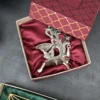 Peacock Diya With Bell Gold & Silver - Corporate Gift Hamper Box - Image 6
