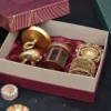 Aluminium and brass Diwali gift set by house2home