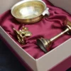 Brass Urli & Brass Vailakku Samai Brass Lamp & Kaamdenu Cow / Corporate Gift Hamper Box - Image 5